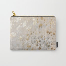 Gold Hide Print Metallic Carry-All Pouch