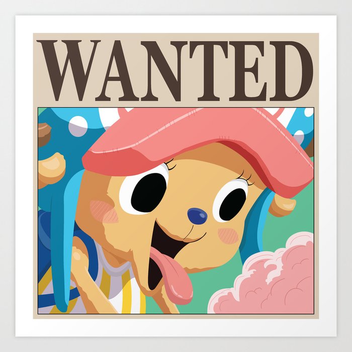 one piece chopper wanted poster