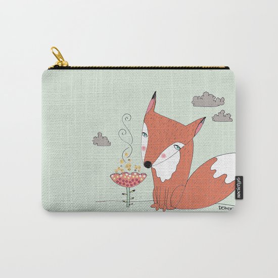 un renard dans la cours Carry-All Pouch