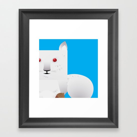 Cute Squirrel Framed Art Print