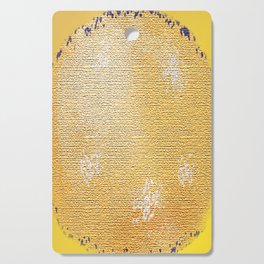 Stylish Yellow Thread pattern design Cutting Board