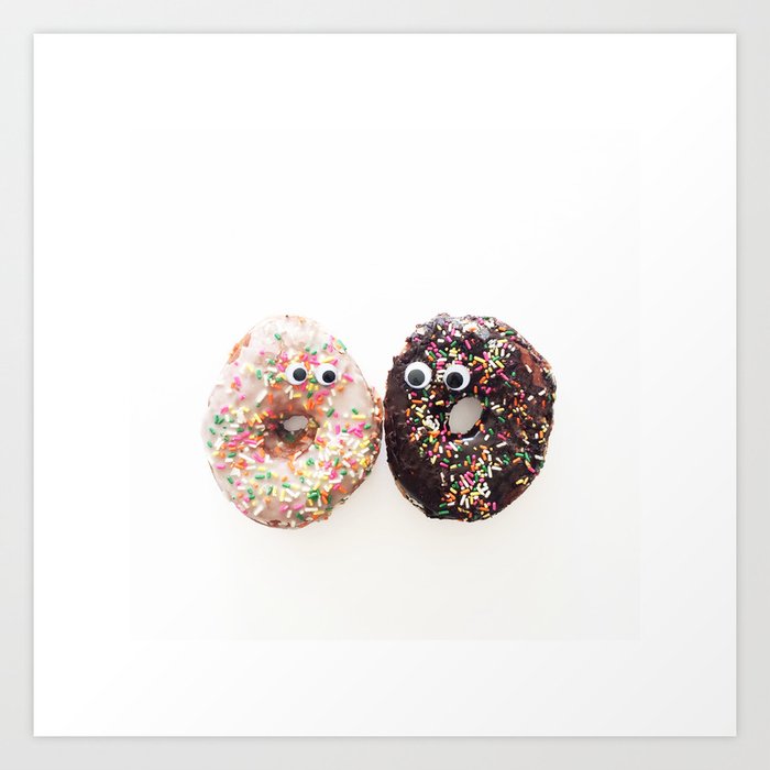 Donut Conversation Food Photography Art Print