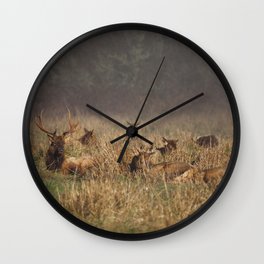 Roosevelt Elk Wall Clock