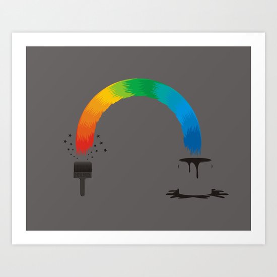 magic brush Art Print
