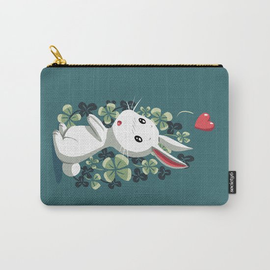 Clover Bunny Carry-All Pouch