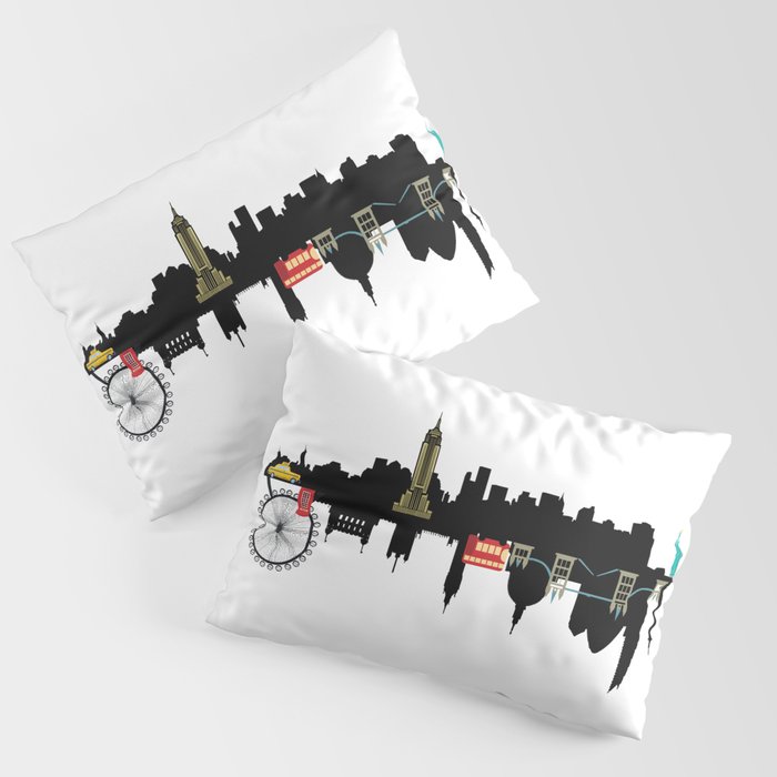 NYC and London Pillow Sham