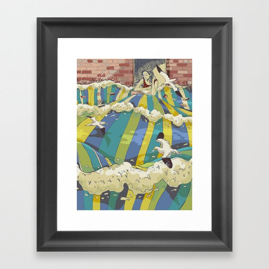 The Losing Wall Framed Art Print