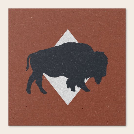Bison & Blue Canvas Print