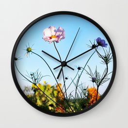 Flower meadow Wall Clock