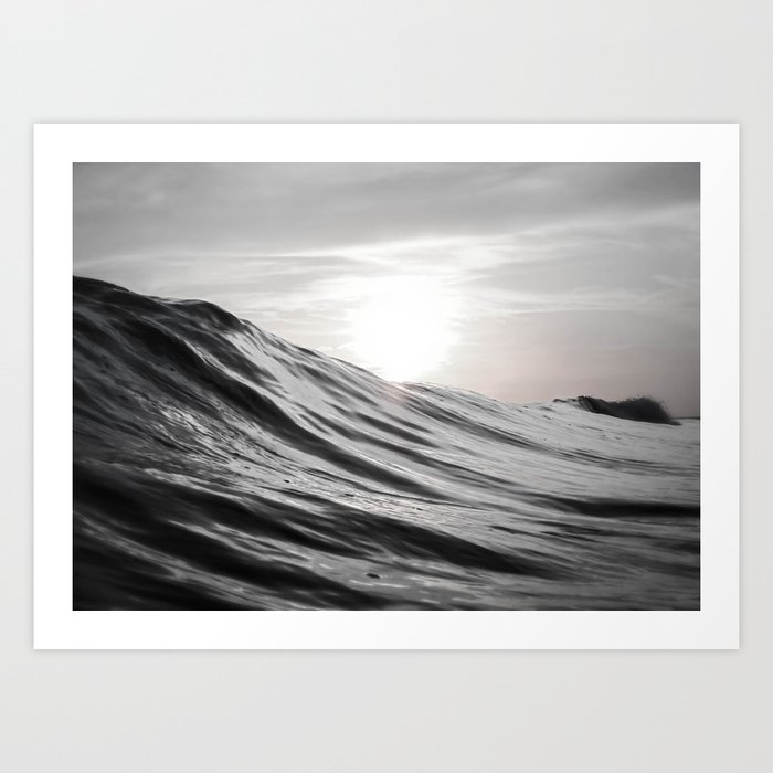 Motion of Water Kunstdrucke | Fotografie, Black-white, Landscape, Natur, Black-and-white, Ozean, Meer, Wasser, Wave, Smoth