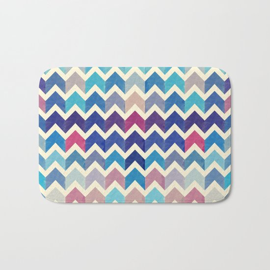 Chevron Pattern VIII Bath Mat