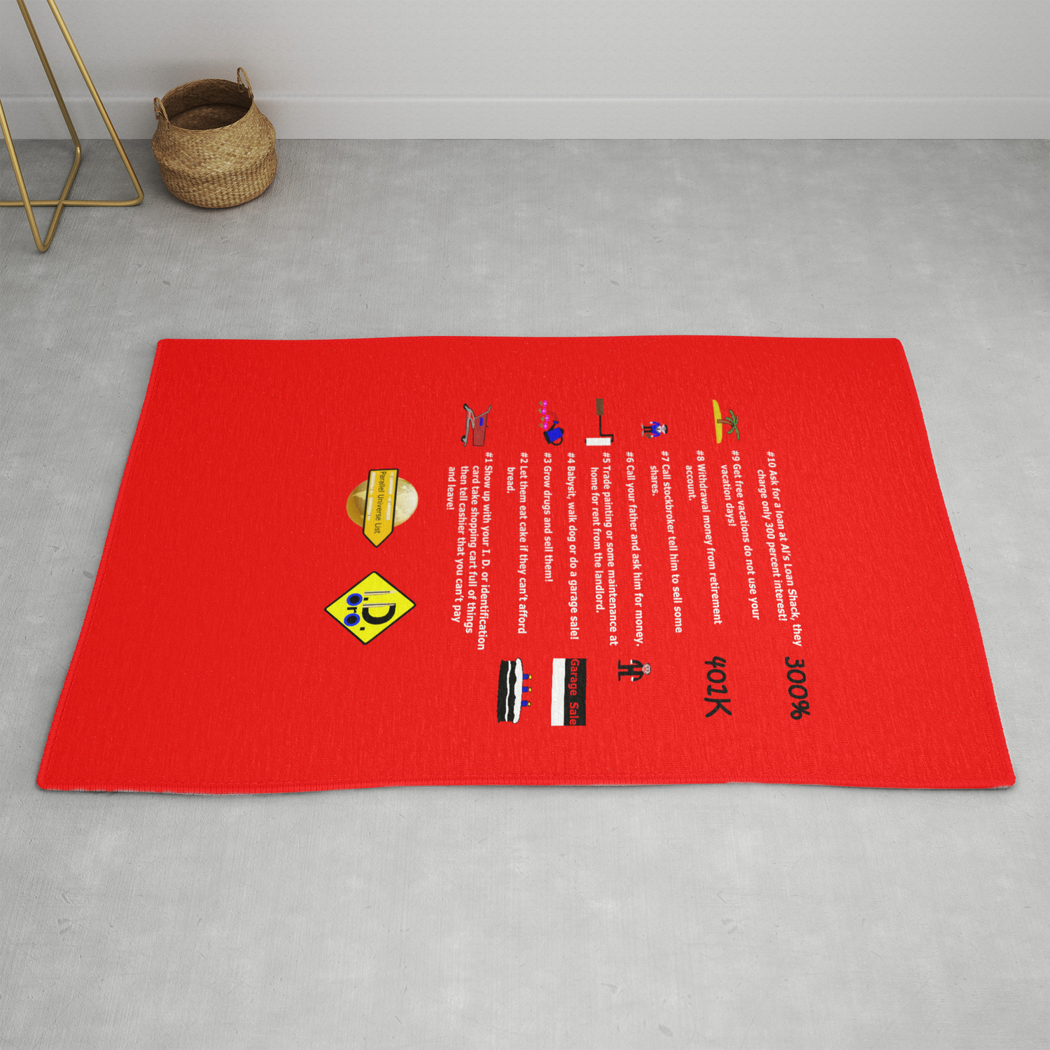 Government Of The Rich Fat Cat Ross Rug By Idoro Society6