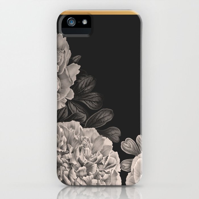 flowers on a winter night iphone case