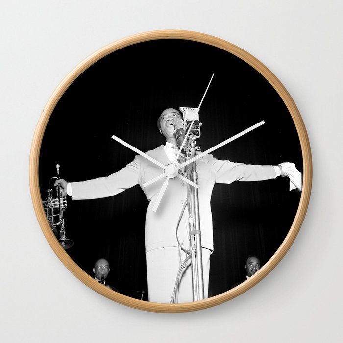 Louis Armstrong at Carnegie Hall 1947 Wall Clock