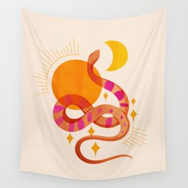Abstraction_SUN_MOON_SNAKE_Minimalism_001 Wall Tapestry