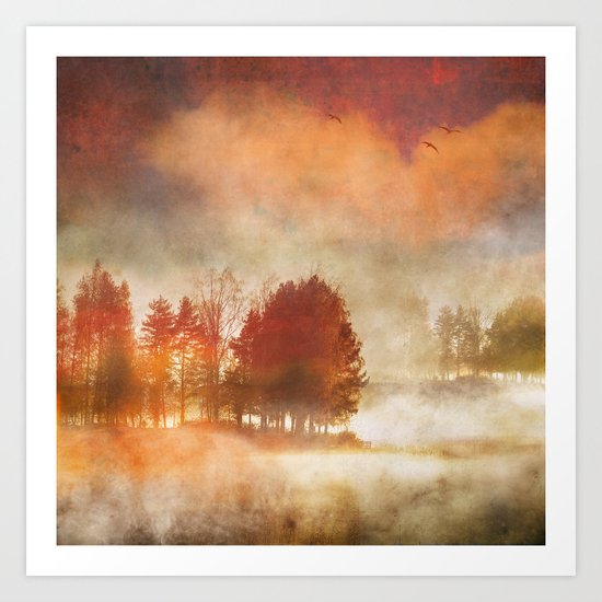 Autumn Mist Art Print