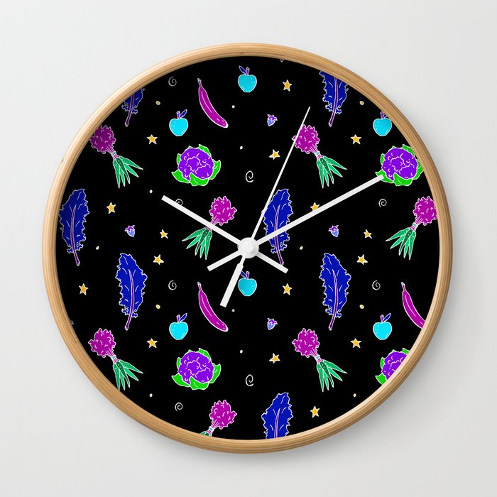 Space Produce Wall Clock