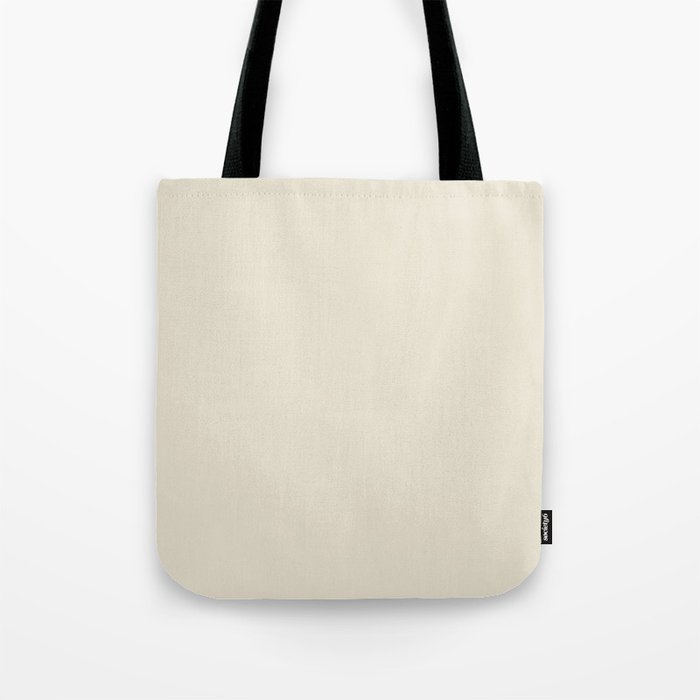 Creamy Off White Ivory Solid Color Pairs PPG Brandied Pears PPG1086-2 - One Single Shade Hue Colour Tote Bag