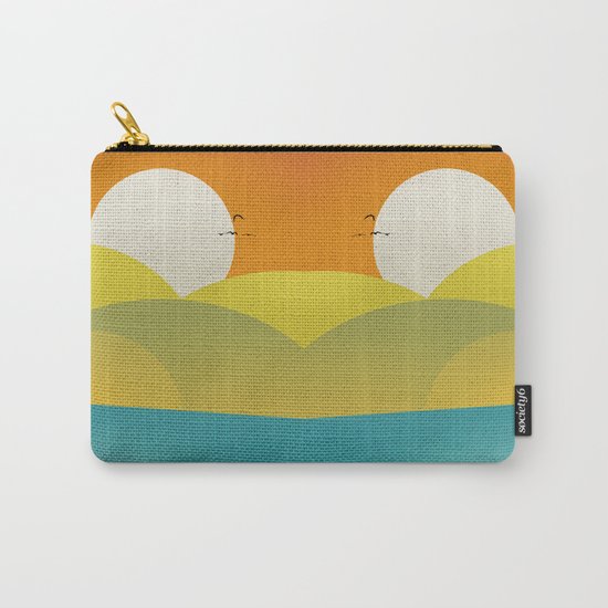 Chilaxing autumn on seaside Carry-All Pouch