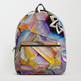 Escher Star Backpack | Painting, Mixed Media 