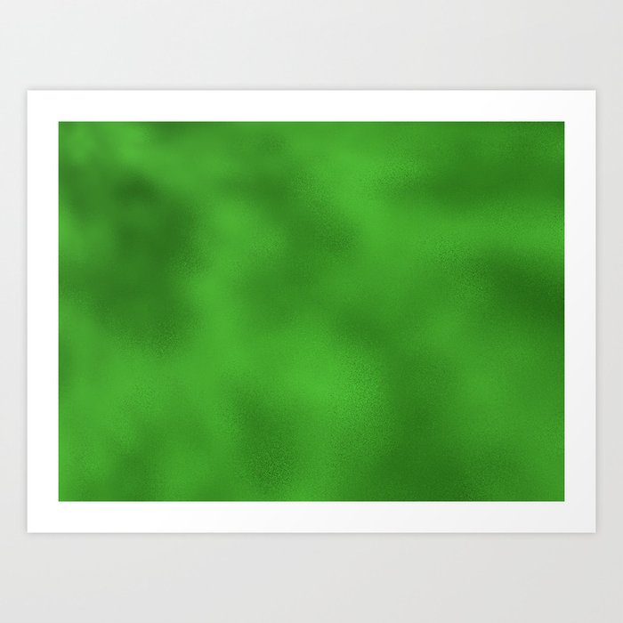 Vivid Green Foil Rippled Texture, Holiday - Christmas Art Print