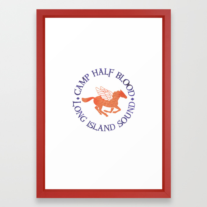 Camp Half Blood Logo Framed Art Print By Fandomshirts Society6