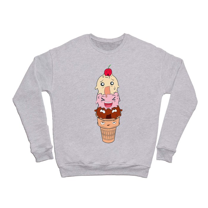 Screaming Ice Cream  Crewneck Sweatshirt