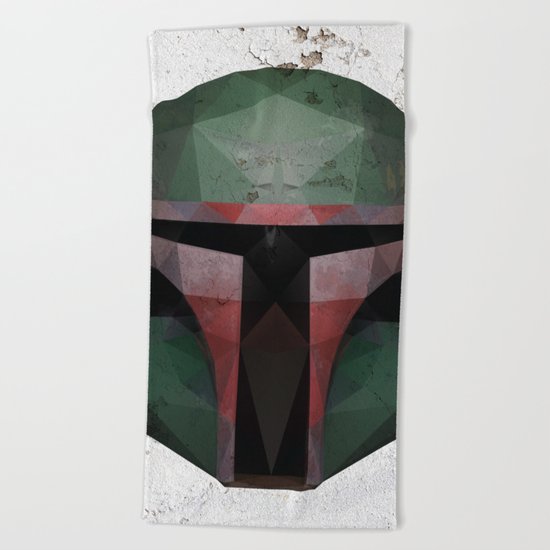 Boba Fett Low Poly Beach Towel
