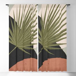 Tropical Leaf- Abstract Art 5 Blackout Curtain