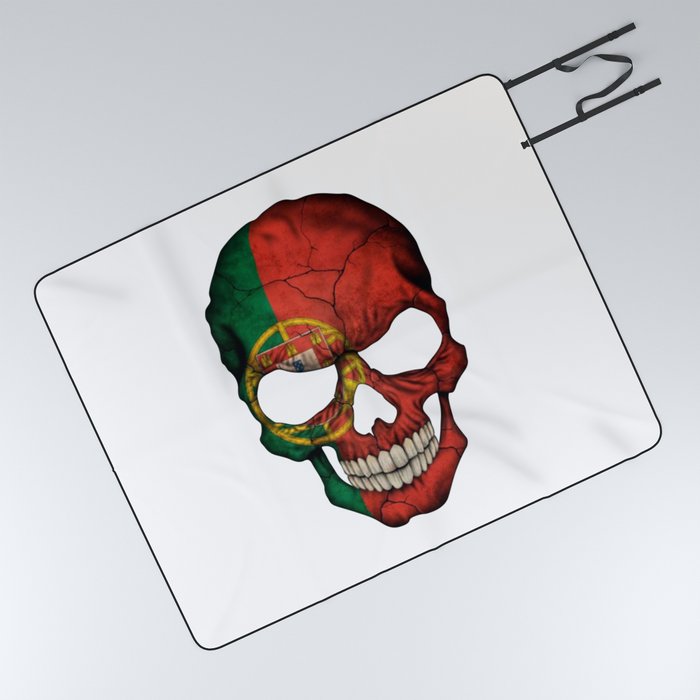 Exclusive Portugal skull design Picnic Blanket