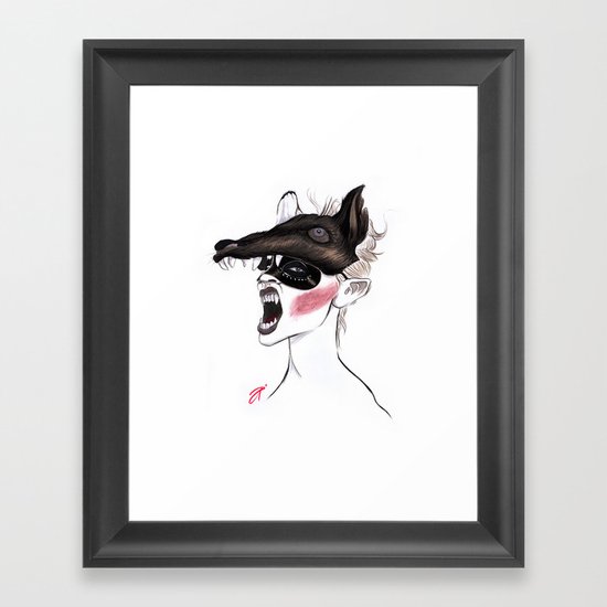 The Masquerade: The Wolf Framed Art Print