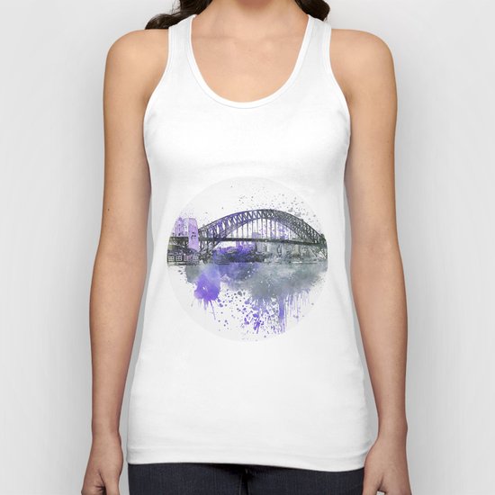Sydney Harbor Bridge II Unisex Tank Top