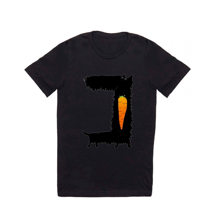Carrot Crunching Scottie Dog T Shirt