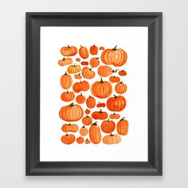 Pumpkins Framed Art Print