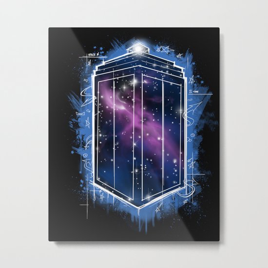 Time, Space, and Graffiti Metal Print