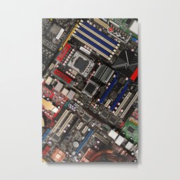 Computer motherboard Metal Print