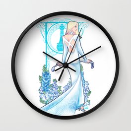 White Queen Wall Clock