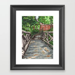 AC - Foot Bridge Framed Art Print
