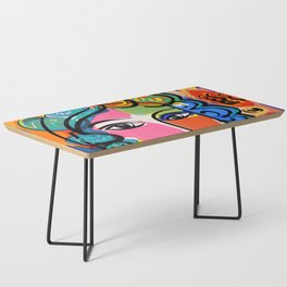 French Portrait Colorful Woman Fauvism by Emmanuel Signorino Coffee Table