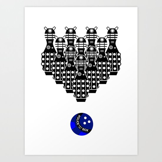 Time for Bowling. Doctor Who. Art Print