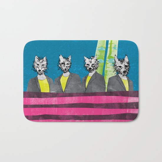 lupi (they are looking at you) Bath Mat