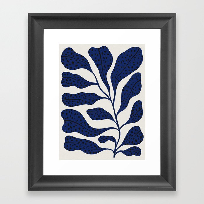Blue Plant #2 Framed Art Print