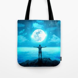 Hello blue moon  Tote Bag