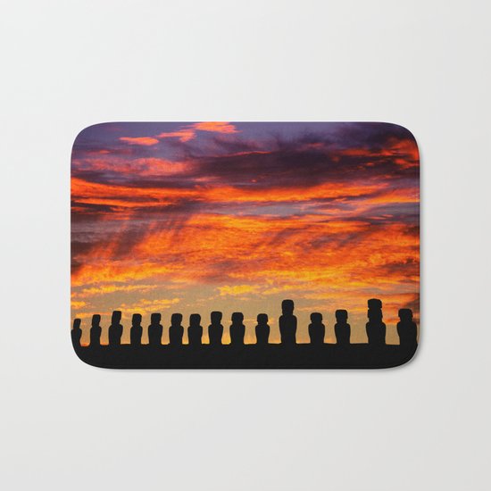 EASTER ISLAND SUNRISE Bath Mat
