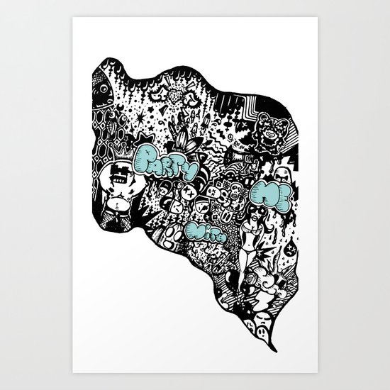 Party with me Art Print