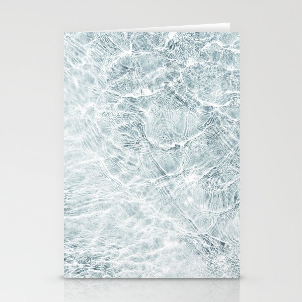 Clear Blue Ocean Waves Stationery Cards