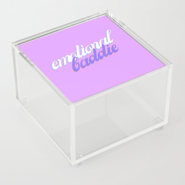 Emotional Baddie (Lavender) Acrylic Box