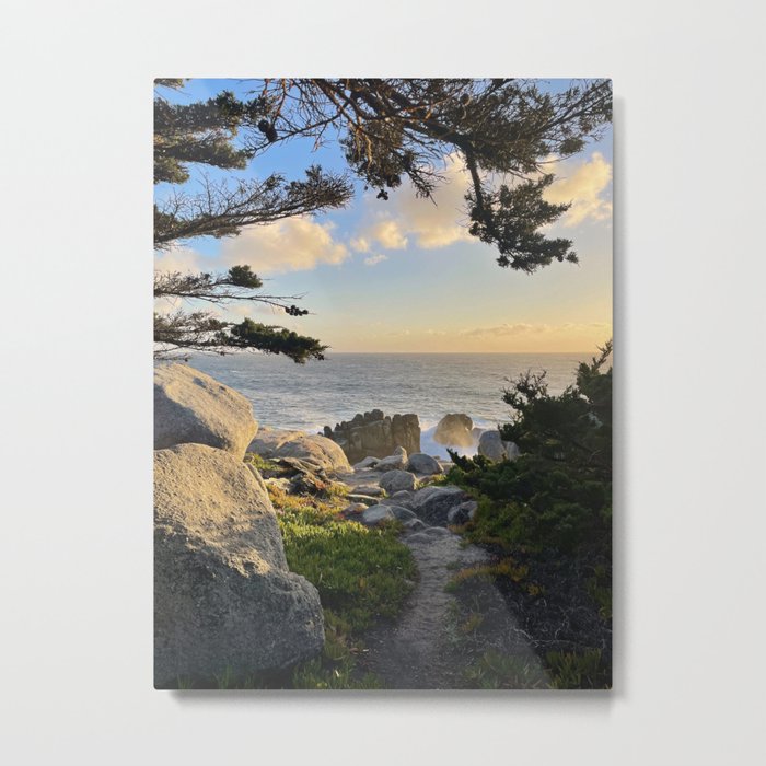 California Coastline Pebble Beach 2 by ValerieAmber @valerieamberch Metal Print