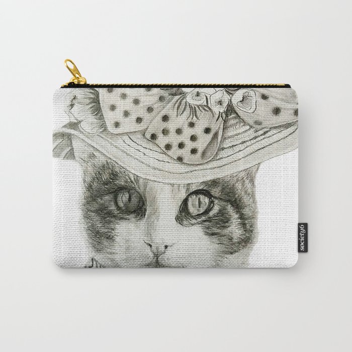 A cat with a hat Carry-All Pouch