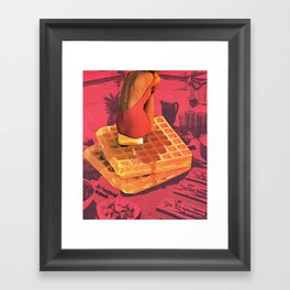 WAFFLE by Beth Hoeckel Framed Art Print